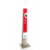 Hyginestation kit met een wandhouder schuin model ref 006020