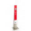 Procare hyginestation kit met een schuine RVS wandhouder