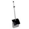 Clip veger met deksel aluminium steel en steelhouder grijs