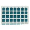 Dolcimo klassieke pillendoos turquoise blauw FR