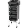 Trolley met 4 lades voor kapper zwart