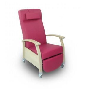 Relaxzetels Porto vinyl met wielen en duwbeugel