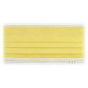 Maskers THF type II met elastische oorlussen zonder neusklem geel
