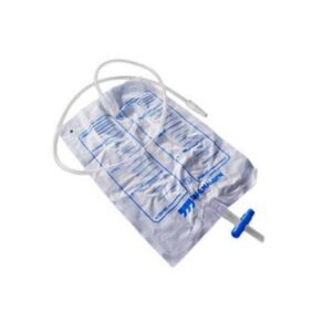 Urinezak 2 liter met inhoudsverdeling en anti terugstroomklep slang van 90 cm steriel
