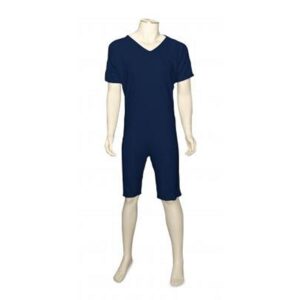GCare verpleegpyjama korte mouwen en benen marine blauw