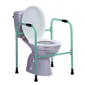Toiletkader met regelbaar PVC handgrepen