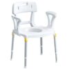 Gcare Home Ergocommode toiletstoel met arm  en rugleuning
