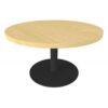Ronde salontafel met centrale poot  80 cm x 45 cm beuk