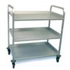 Serveerwagen in geanodiseerd aluminium