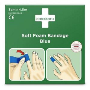 Blauwe zelfklevende verbandrol