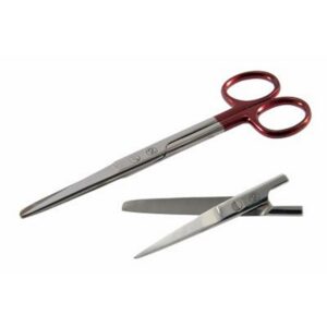 Steriele set   Schaar scherpstomp uitende   14 cm