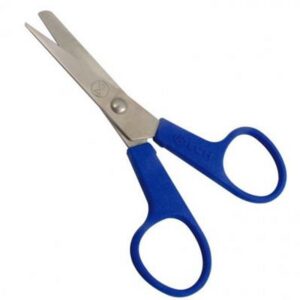 Steriele set   schaar scherpstomp uiteinde   12 cm