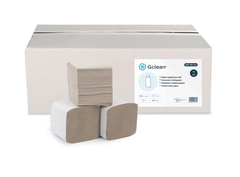 Losse vellen gerecycleerd toiletpapier Gclean 2 lagen