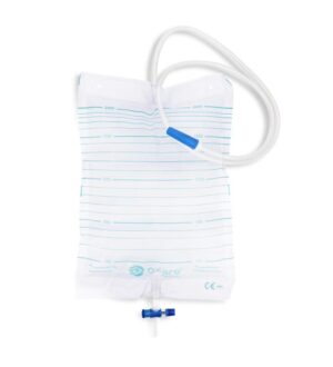 Gcare Medical T-shape urineopvangzak 2 liter met schaalverdeling slang van 90 cm steriel