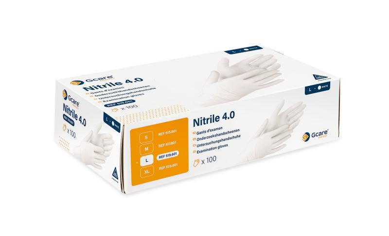 Gcare Protect nitril 4.0 poedervrij wit