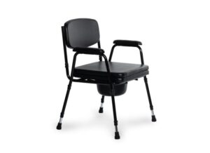 Zwarte toiletstoel Gcare Home Mobiloo