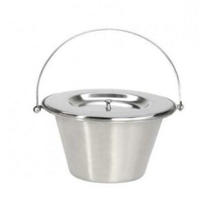 Toiletemmer inox met deksel