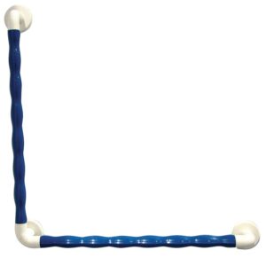 Gebogen wandbeugel 60 x 60 cm Grip blauw