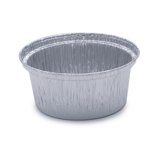 Steriele set alu recipiënt rond 125 ml