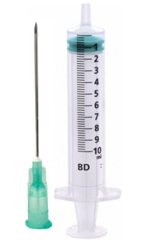 BD Emerald™-spuit van 10 ml met losse 21G-naald