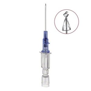 Introcan Safety Pur katheters zonder vleugel - blauw - 22G