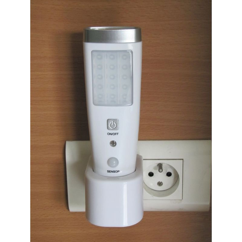 Nacht- en zaklamp met automatische detectie