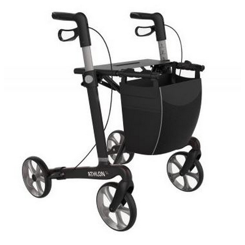 Rollator Athlon SL - Classic wheels - Carbon|zwart