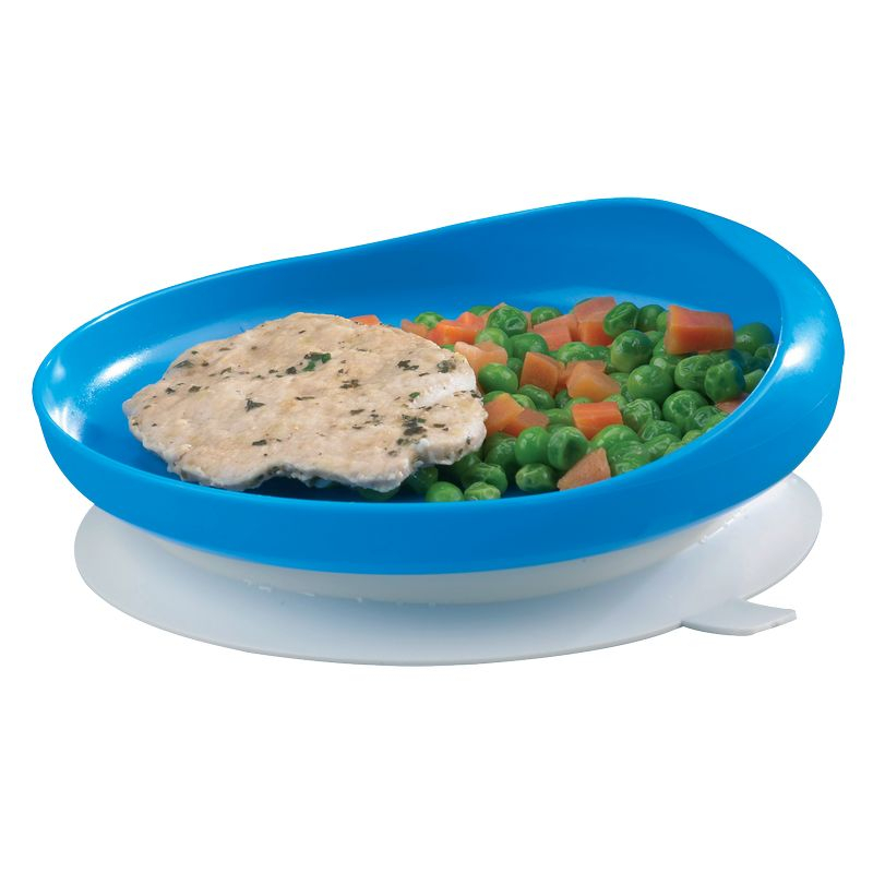 Bord met opstaande rand en zuignap