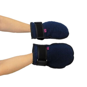 Paar nachthandschoenen  marineblauw  maat M
