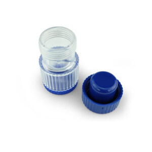 Tablettenbreker blauw/ transparant