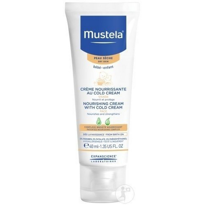 Tube van 40 ml Mustela Baby voedende creme met Cold Cream