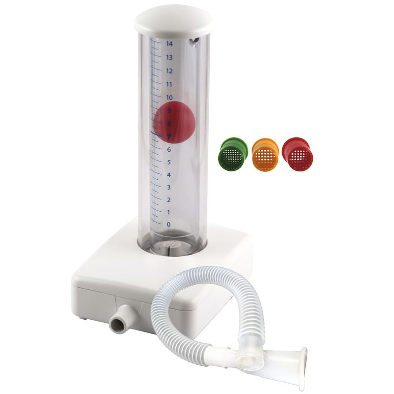 Training spirometer in-out