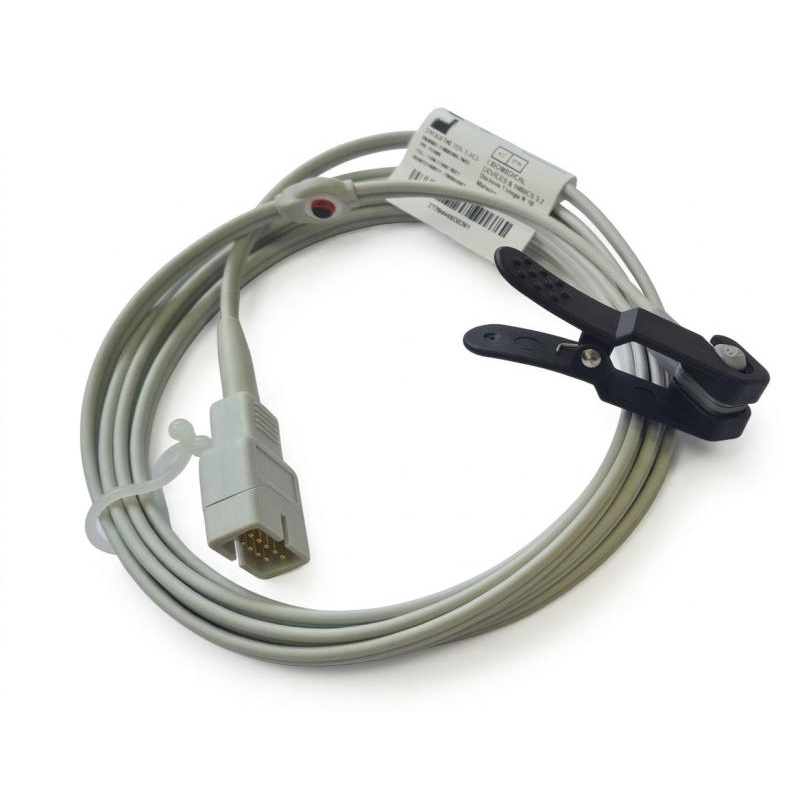Oorclip SpO2-sensor voor Spengler Master Palm 2 zuurstofsaturatiemeter